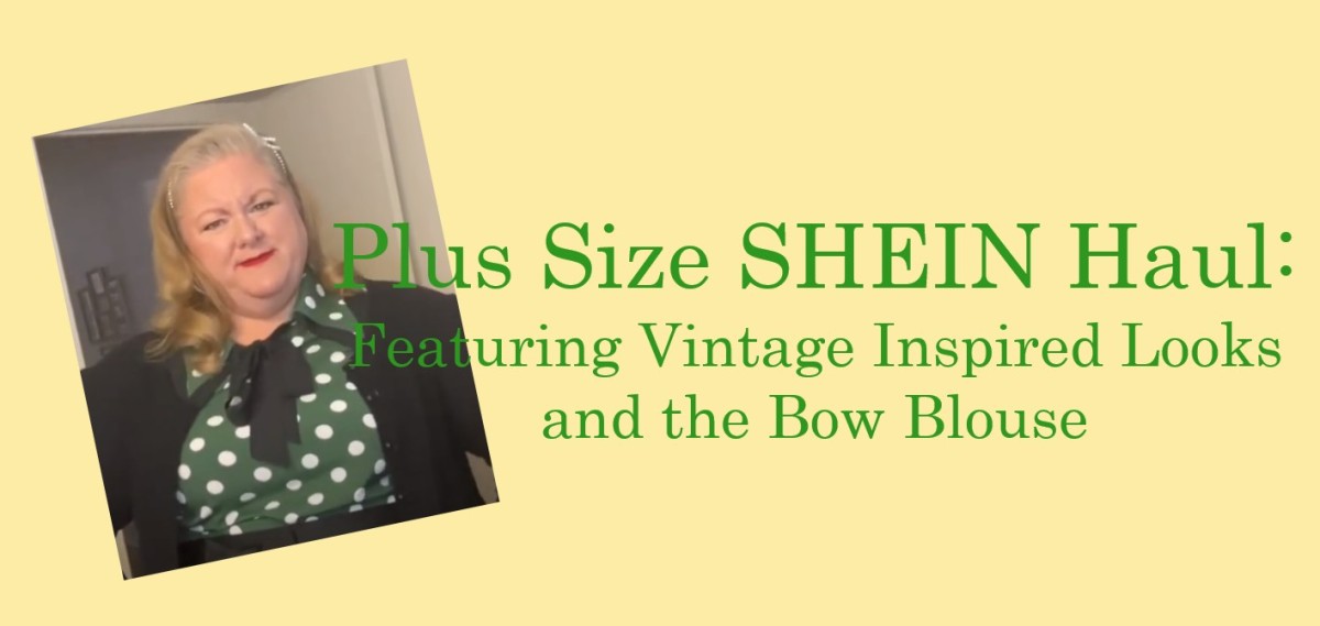 Vintage Inspired SHIEN Plus Size Haul and the Pussy Bow Blouse of the 1950s / 1960s